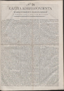 Gazeta Korrespondenta Warszawskiego i Zagranicznego. R. 1799 Nr 38