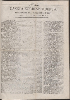 Gazeta Korrespondenta Warszawskiego i Zagranicznego. R. 1799 Nr 44