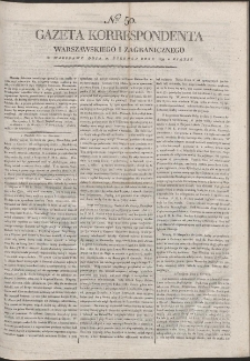 Gazeta Korrespondenta Warszawskiego i Zagranicznego. R. 1799 Nr 50