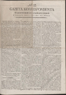 Gazeta Korrespondenta Warszawskiego i Zagranicznego. R. 1799 Nr 53