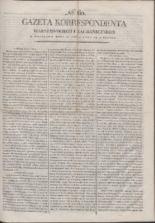 Gazeta Korrespondenta Warszawskiego i Zagranicznego. R. 1799 Nr 60