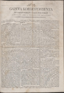 Gazeta Korrespondenta Warszawskiego i Zagranicznego. R. 1799 Nr 73