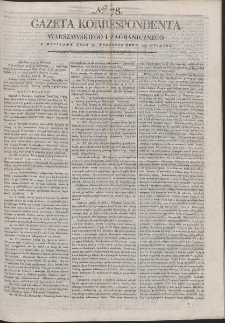 Gazeta Korrespondenta Warszawskiego i Zagranicznego. R. 1799 Nr 78