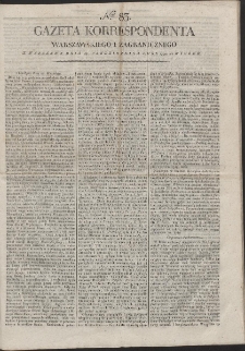 Gazeta Korrespondenta Warszawskiego i Zagranicznego. R. 1799 Nr 83