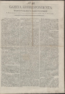 Gazeta Korrespondenta Warszawskiego i Zagranicznego. R. 1799 Nr 86