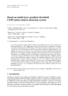 Based on multi-layer gradient threshold CFRP plates defects detection system