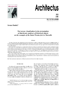 Text versus visualization in the presentation of diachronic analyses of historical objects on the example of the Saint-Nicolas fort in Marseille