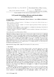 LCD panels bioleaching with pure and mixed culture of Acidithiobacillus