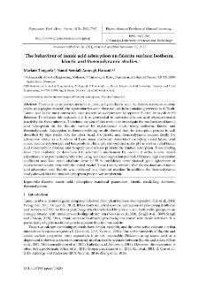 The behaviour of tannic acid adsorption on fluorite surface: isotherm, kinetic and thermodynamic studies