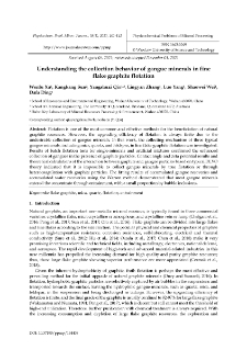 Understanding the collection behavior of gangue minerals in fine flake graphite flotation