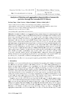 Analysis of flotation and aggregation characteristics of muscovite particles through the extended DLVO theory