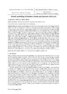Kinetic modelling of flotation column and Jameson cell in coal