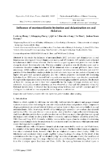 Influence of montmorillonite hydration and delamination on coal flotation