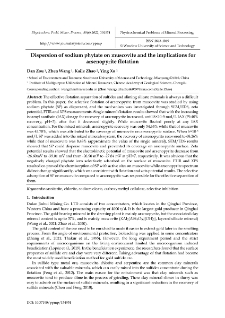 Dispersion of sodium phytate on muscovite and the implications for arsenopyrite flotation