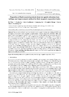 Properties of flash roasted products from low-grade refractory iron tailings and improvement method for their magnetic separation index