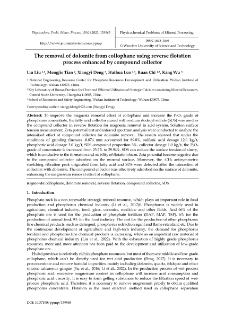 The removal of dolomite from collophane using reverse flotation process enhanced by compound collector