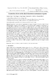 Counterion effects on the alkali dissolution mechanism of quartz