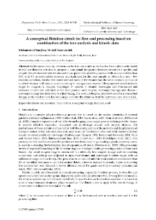 A conceptual flotation circuit for fine coal processing based on combination of the tree analysis and kinetic data