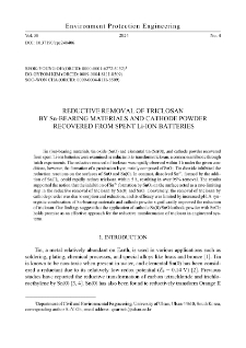 Reductive removal of triclosan by Sn-bearing materials and cathode powder recovered from spent Liion batteries