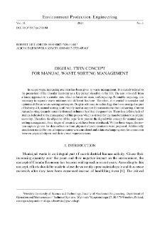 Digital Twin Concept for Manual Waste Sorting Management