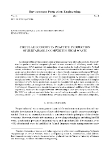 Circular economy in practice: Production of sustainable composites from waste