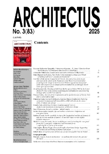 Contents [Architectus : Pismo Wydziału Architektury Politechniki Wrocławskiej, 2025, nr 3 (83)]