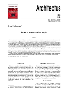 Sacred vs. profane - ruined temples