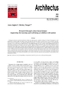 Research through colour-based design:Supporting the learning and well-being of children with autism