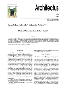 Medieval Sacrarium from Bolk&oacute;w Castle?