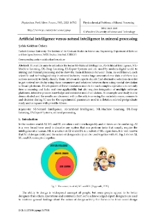 Artificial intelligence versus natural intelligence in mineral processing