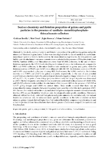 Surface chemistry and flotation properties of galena and pyrite particles in the presence of xanthate- monothiophosphate- thiocarbamate collectors