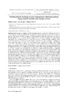 Flotation kinetic tracking of sand contaminated with hydrocarbons : image analysis of pulp color changes in time