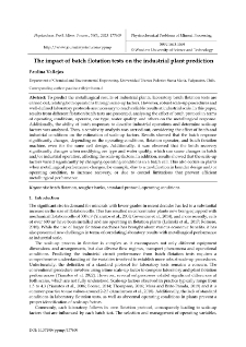 The impact of batch flotation tests on the industrial plant prediction
