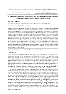Comparing cyclohexyl hydroxamic acid and benzohydroxamic acid in cassiterite flotation under lead nitrate activation
