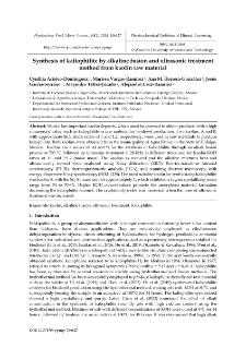 Synthesis of kaliophilite by alkaline fusion and ultrasonic treatment method from kaolin raw material