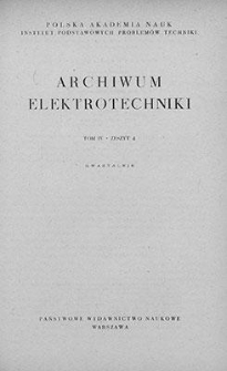 Archiwum Elektrotechniki, T.4, 1955, z.4