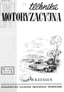 Technika Motoryzacyjna, Rok V, wrzesień 1955, nr 9 (43)