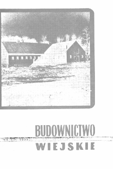 Budownictwo Wiejskie, Vol. 7, 1955, nr 1