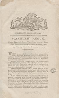 Dyaryusz Seymu Ordynaryinego Pod Związkiem Konfederacyi Generalney Oboyga Narodów W Warszawie Rozpoczętego Roku Pańskiego 1788. T. 1 cz. 1