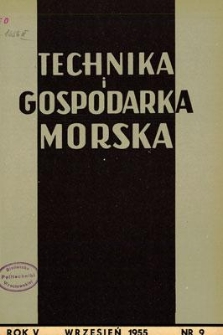 Technika i Gospodarka Morska, Rok V, wrzesień 1955, nr 9 (51)