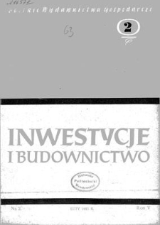 Inwestycje i Budownictwo, Rok V, luty 1955, nr 2