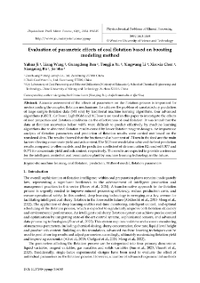 Evaluation of parametric effects of coal flotation based on boosting modeling method