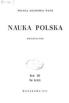 Nauka Polska, Rok III, lipiec-wrzesień 1955, nr 3 (11)