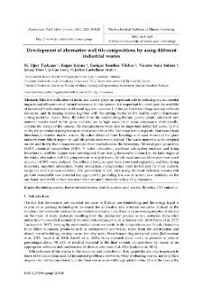 Development of alternative wall tile compositions by using different industrial wastes
