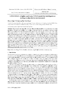 LFOS-YOLO : A lighter and faster YOLO model for intelligent ore sorting in edge device environment