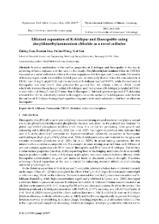 Efficient separation of K-feldspar and fluorapatite using decyldimethylammonium chloride as a novel collector