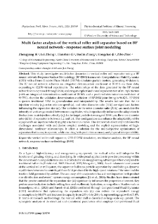 Multi factor analysis of the vertical roller mill separator based on BP neural network - response surface joint modeling