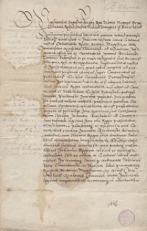 Zygmunt August, kr&oacute;l polski, wydaje dekret w sprawie pomiędzy ks. Janem Biejkowskim, kanonikiem przemyskim, a Akademią Krakowską [&hellip;]