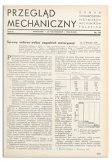 Przegląd Mechaniczny. Organ Stowarzyszenia Inżynierów Mechaników Polskich, T. 2, 25 października 1936, nr 20