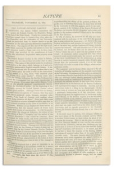 Nature : a Weekly Illustrated Journal of Science. Volume 13, 1875 November 25, [No. 317]